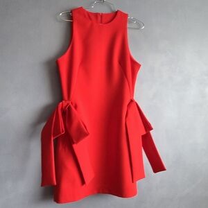 MISS ROSIER RED SLEEVELESS HIP BOW, MINI DRESS SIZE, M, NWOT